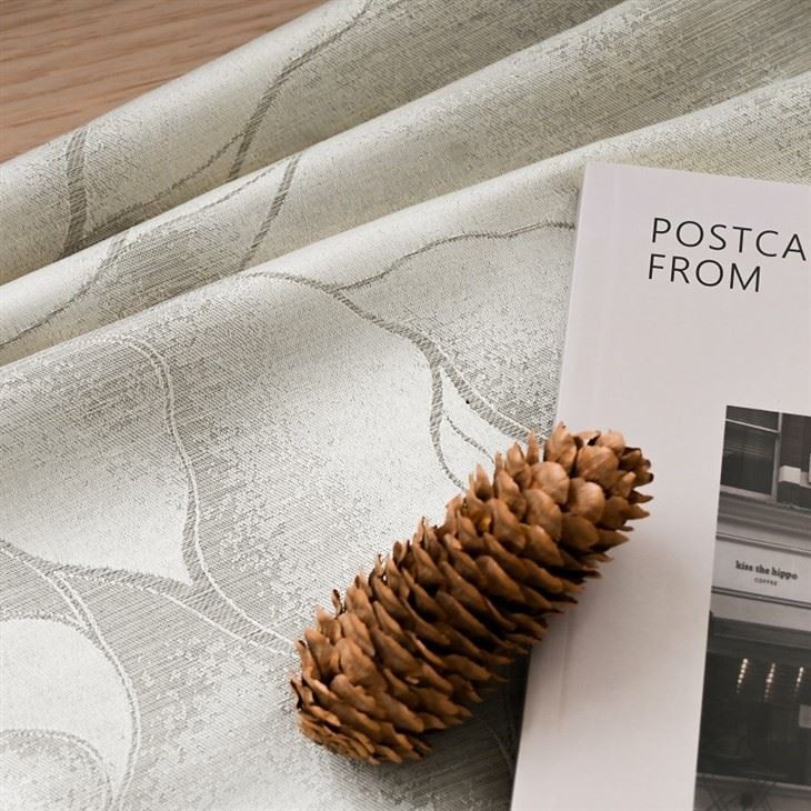 Oatmeal Wave Jacquard Curtain Fabrics best