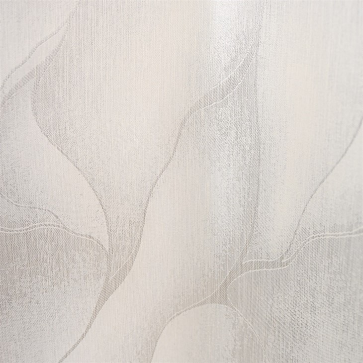 Oatmeal Wave Jacquard Curtain Fabrics high quality