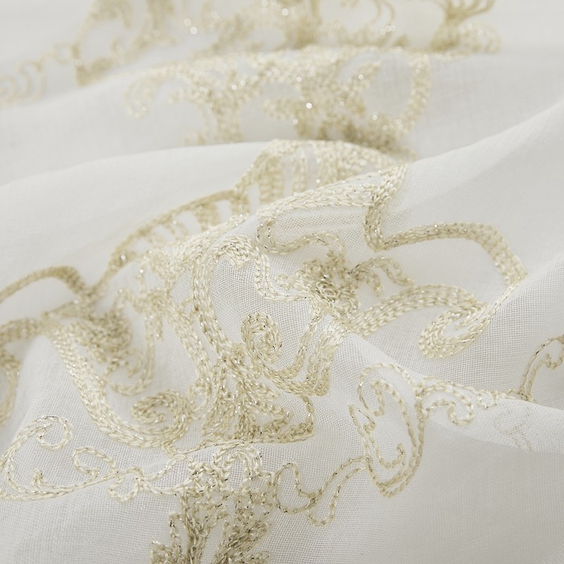 French Retro Heavy-duty Embroidered Gauze Curtain Fabrics suppliers