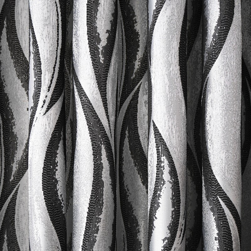 Modern And Simple Wavy Cationic Jacquard Curtain Fabrics suppliers